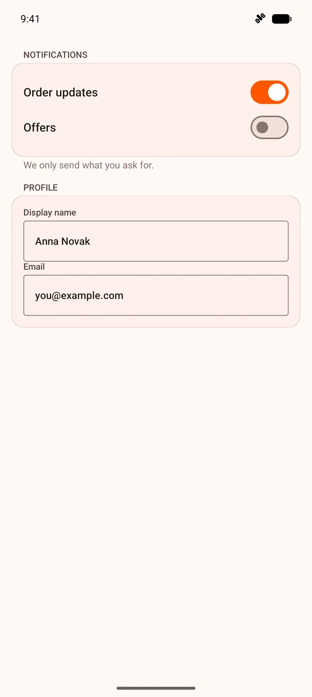 Screen on Android