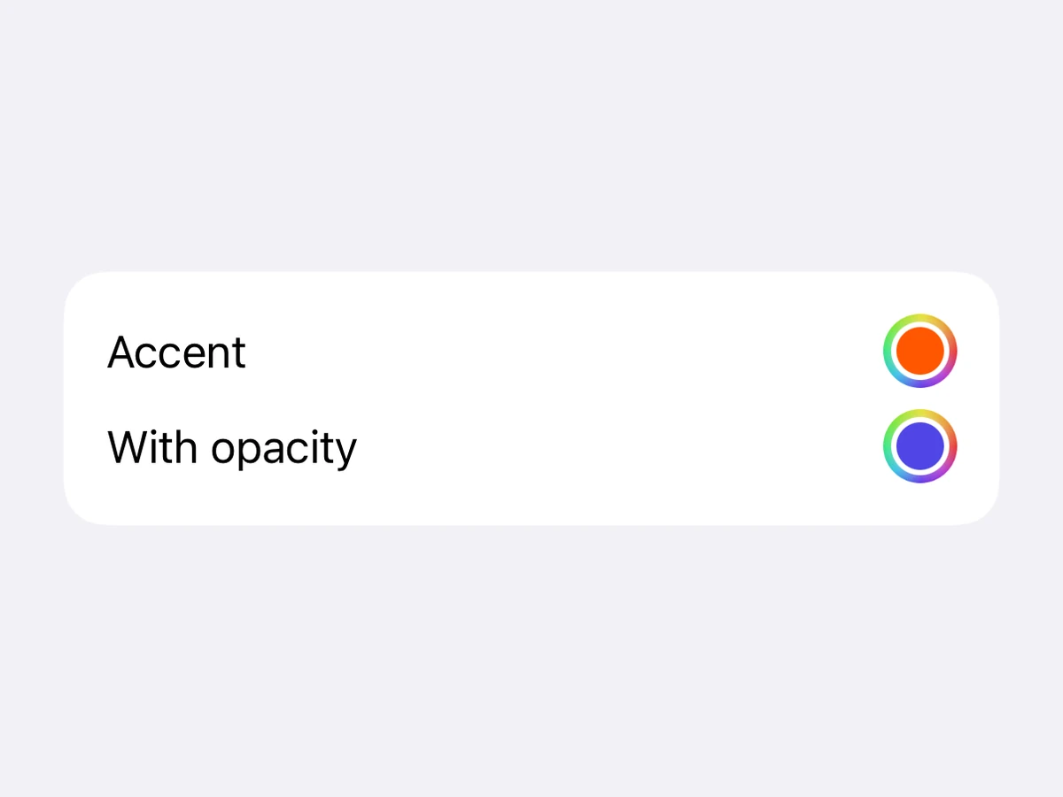 ColorPicker on iOS