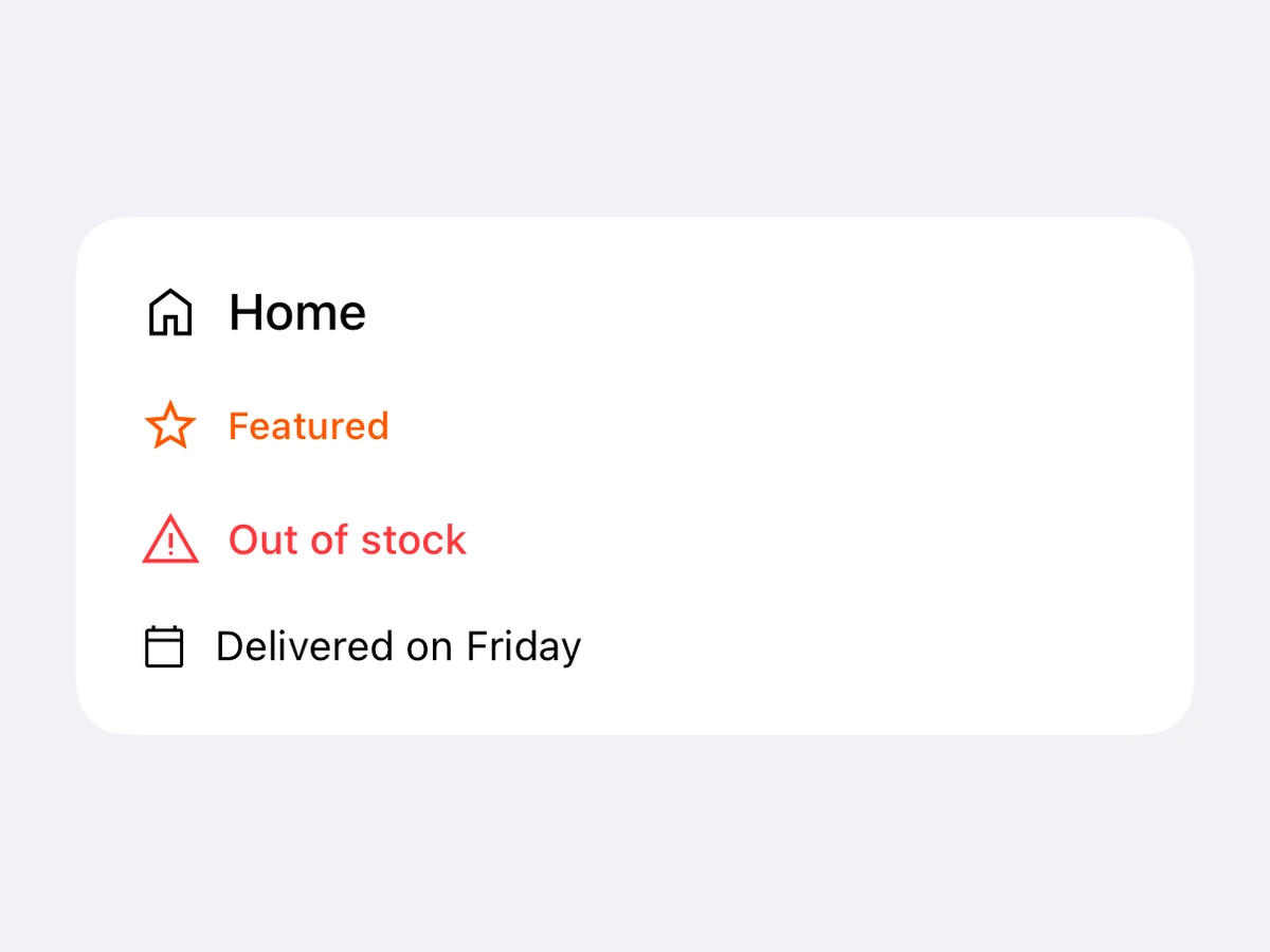 Label on iOS