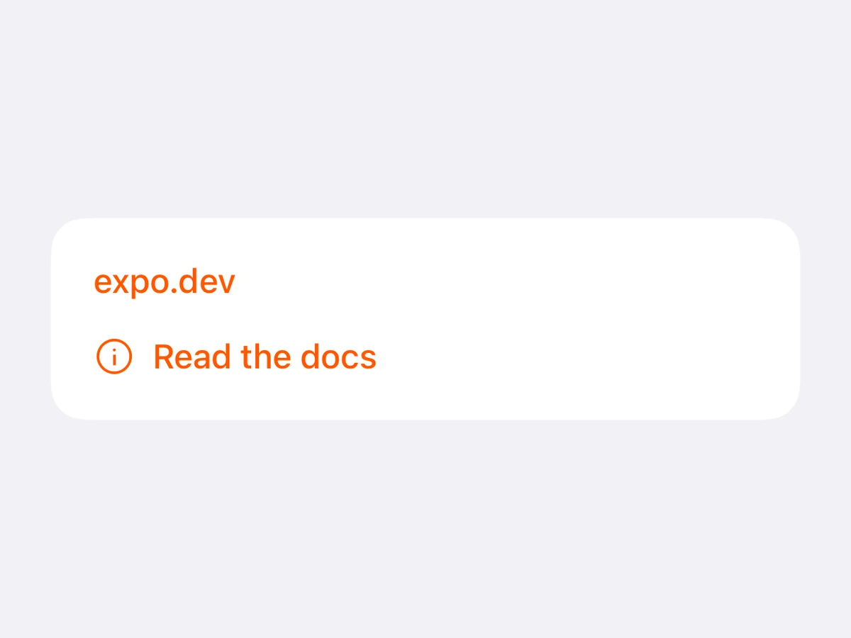 Link on iOS